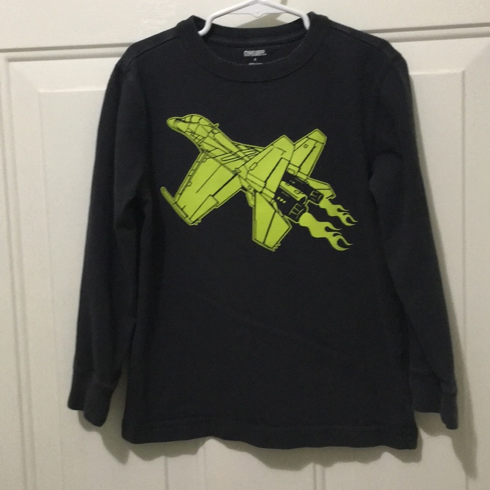 Gymboree silk screen jet Tee